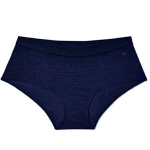 NEW Allbirds Women's Trino Shortie Underwear Navy Night Blue Wool Blend XXL